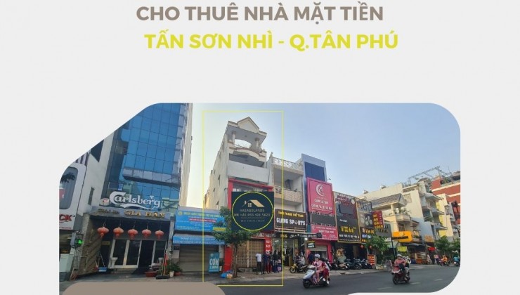 Cho thuê nhà Mặt Tiền Tân Sơn NHì 135m2, 3 LẦU + ST, 36 triệu